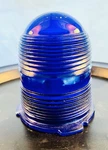 Crouse Hinds Cobalt Blue Airport Runway Glass Globe Markers Light Cover Lens. Fixed Price $23.99.