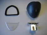 Vw Type Bug 1952-1957 Rear License Plate Light Assembly Primer Finish. Fixed Price $90.00.