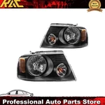 2004 2006-2008 Ford F-150 Black Housing Halogen Headlamps Pair Headlights. Fixed Price $71.99.