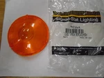 Nos! Signal-stat Amber 4" Round Turn Light Lens P/n: 9016A. Fixed Price $12.50.