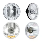 Set Of Crystal Headlights 5 3/4" - 2 Lamps With Led Turn Signal Marker. Fixed Price $164.99.