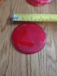 Vintage 3" Stimsonite 12A Red Lens Sae 60 Metal Back. Fixed Price $11.99.