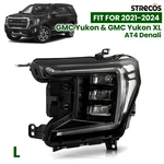 Full Led Headlight For 2021-2024 Gmc Yukon Xl Black Trim Driver Side W/ Bulb. Fixed Price $151.96.