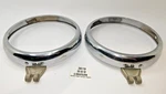 Lucas Original Morris Minor Door Pair Metal Chrome Headlamp Trim Rings L552529. Fixed Price $136.52.