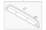 Genuine Ford Center High Mount Stop Light KB3Z-13A613-A. Fixed Price $176.85.