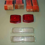 1947 Pontiac Parking & Tail Lamp Lenses. Set Of Nors Lynx-eye T-334 PL-680. Fixed Price $49.99.