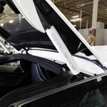 Gm Licensed Chevy Corvette C7 Coupe Arctic White Billet Alum. Trunk Shock Covers. Fixed Price $109.99.