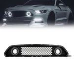 Fit 2015 2016 2017 Ford Mustang Front Upper Mesh Grille Led Light. Fixed Price $98.99.