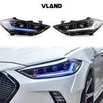 Vland Chrome Led Headlights For 2017-2018 Hyundai Elantra W/start-up Animation. Fixed Price $439.99.