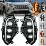 For 2019-2025 Toyota RAV4 Led Fog Lights W/ Turn Signal Drl Driving Lamps Lh Rh. Fixed Price $68.31.