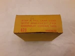 1962 Chevrolet Corvair Stop & Tail Lamp Lens W/ Ornament 5953272 Glo-brite Nos. Fixed Price $35.00.