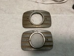 Mercury 1950 Light Trim Front Marker Parking Lamps. Fixed Price $25.00.