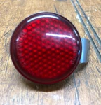 Vintage Guide X42 Stimsonite Round Red Reflector 1-3/8" W/bracket. Fixed Price $25.00.
