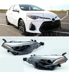 Headlights Set For 2017 2018 2019 Toyota Corolla Xse Left & Right Dual Led. Fixed Price $159.99.