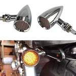 4X Chrome Motorcycle Bullet Led Turn Signal Light Blinker For Harley Davidson. Fixed Price $39.33.
