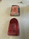 1949 Chevy Ruby Glass Stop/tail Lamp Lens Lynx-eye #: T-336 Repl. Gm 5937861. Fixed Price $12.00.