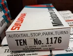 #1176 Box Sylvania Exterior Auto Lamp 12V 21/6CP Mini Replacement Light Bulb Nos. Fixed Price $10.00.