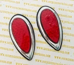 Hot Rod 1938-39 Ford 'tear Drop' L.e.d. Tail Lights With Body Gaskets- 12V. Fixed Price $102.00.
