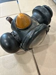 Antique Ford-o Brown 9.3" Model Kerosene Light/lamp Clear & Oranglens Complete. Fixed Price $95.00.