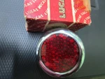 Lucas Reflector, Flat Rubber With Screw BACK,57124, PER25, Nos British. Fixed Price $65.77.