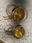 Stunning Pair Of Dietz 410 Amber Fog Lights - Tested! Gorgeous Set. Fixed Price $199.00.