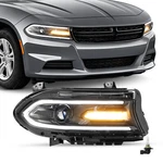 Passenger Side For 2015-2022 Dodge Charger Halogen W/led Drl Projector Headlight. Fixed Price $89.59.