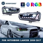Hcmotion Rgb Led Headlights For Mitsubishi Lancer Evo X 2008-2017 Drl Animation. Fixed Price $549.00.