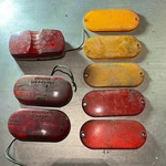 Monarch 9055 Oval Red Marker Lights & Signal Stat And Reflectors. Fixed Price $24.00.