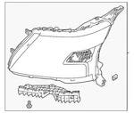 Genuine Nissan Headlight Assembly 26060-6JL1C. Fixed Price $1467.39.