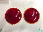 Original Pair Vintage Red Glass Turn Signal Lenses LS371 Kd Lamp Old Truck Bus. Fixed Price $59.95.