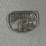 Vintage 70'S Raleigh Lights Trucker Driving Western Cowboy Belt Buckle. Fixed Price $7.00.