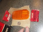 Genuine Nos LUCAS#54572518,54581216,L845 R/h Amber T-signal Lens Jaguar 420,3.8S. Fixed Price $35.97.