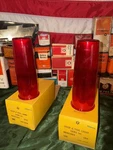 Nos Nors Glo-brite 1958 Mercury Tail Lamp Lenses In Box Pair. Fixed Price $45.00.