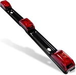 True Mods 15" Inch 9 Led 3 Red Trailer Light Bar Dot Stainless Steel, Black. Fixed Price $21.82.