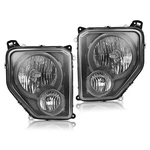 Pair Black Headlights Halogen Set For Jeep Liberty 2008-12 Driver&passenger Side. Fixed Price $123.50.