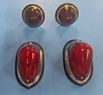 New Pair Rear Tail Lamp Lens And Flasher Assemblies Mga 1500 1600. Fixed Price $149.94.