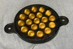 Persons Glass Marble Reflector # R-19-35 Amber Yellow Cats Eye Railroad Chip. Fixed Price $79.99.