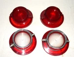 Vintage Guidex 1964 Chevy Impala(?) Red Tail Lights Lenses. Fixed Price $20.00.
