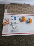 Qty Advanced Directional Turn Signal Lights 752-2101, Metal, Chrome 12V. Fixed Price $39.99.