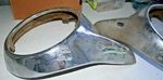 Pair Of 1961-1963 Ford Thunderbird Rear Bumper Q Tail Lights Chrome Bezel. Fixed Price $329.00.