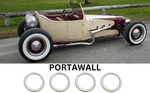 Fits Ford Zephyr 4 MK3 13" White Tyre Trims Portawall Pcs. Fixed Price $62.96.