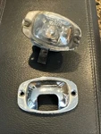 Mercedes W110 W111 Heckflosse Fintail Chrome License Plate Light Hella K12840. Fixed Price $24.99.