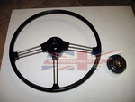 New Oe Type Reproduction Steering Wheel With Horn Push Assembly Mgb 1963-1967. Fixed Price $469.95.
