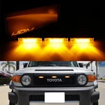 3PCS Amber Lens Led Center Grille Running Light Kit For 07-14 Toyota Fj Cruiser. Fixed Price $29.44.