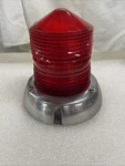 Vtg Dietz 7-20 Non-revolving 77-220 Emergency Light Red Road Work Warning. Fixed Price $55.00.