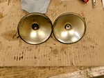 1935 Pierce Arrow Parking Driving Light Reflectors Lot Of (2) Ji. Fixed Price $108.50.