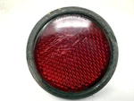 Vintage Spark Plug Reflex Signal Stimsonite Red Glass Reflector With Bracket. Fixed Price $39.99.