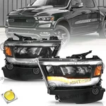 For 2019-2023 Dodge Ram 1500 Headlight Full Led Drl Driver / Paasenger Side Lamp. Fixed Price $146.99.