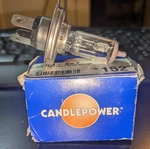 Candlepower H4 Bright Halogen Bulb 100/80W P43T-38 R37 4840 New Motorcycle. Fixed Price $11.49.