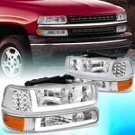 For 1999-2002 SILVERRADO/-2006 Suburban Led Drl Chrome Headlight Bumper Lamps. Fixed Price $82.99.